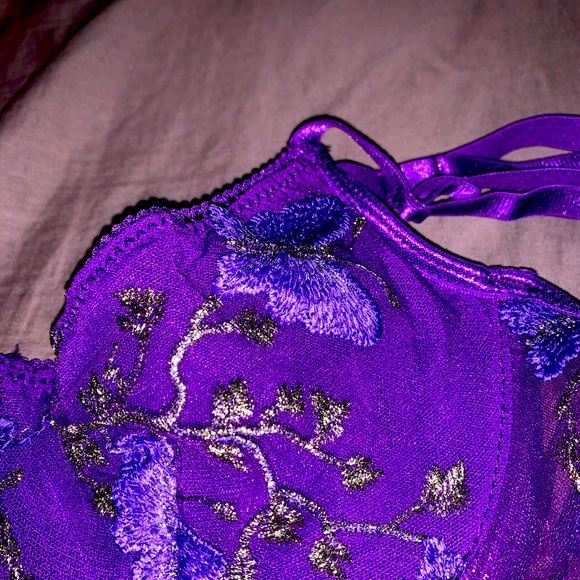 Purple Butterfly Bra - Picture 2 of 3